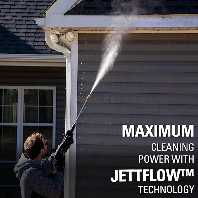 Greenworks 2300 PSI TruBrushless (2.3 GPM) Electric Pressure Washer, 25’ Hose, Quick Connect Wand, 15, 24, 40 Degree Soap and Turbo Nozzle