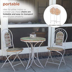 Alpine Corporation Green Weathered Wood Bistro Set, 3-Piece