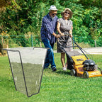 Outdoor Trash Bag Holder Metal Garden Trash Bag Holder for Yard Waste Stand Holds 30-45 Gallons Leaf Bag Holder with 4 Clips for Leaves Camping Lawn Party Weeding Yard Gardening（1pcs+4clips）