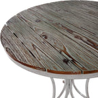 Alpine Corporation Green Weathered Wood Bistro Set, 3-Piece