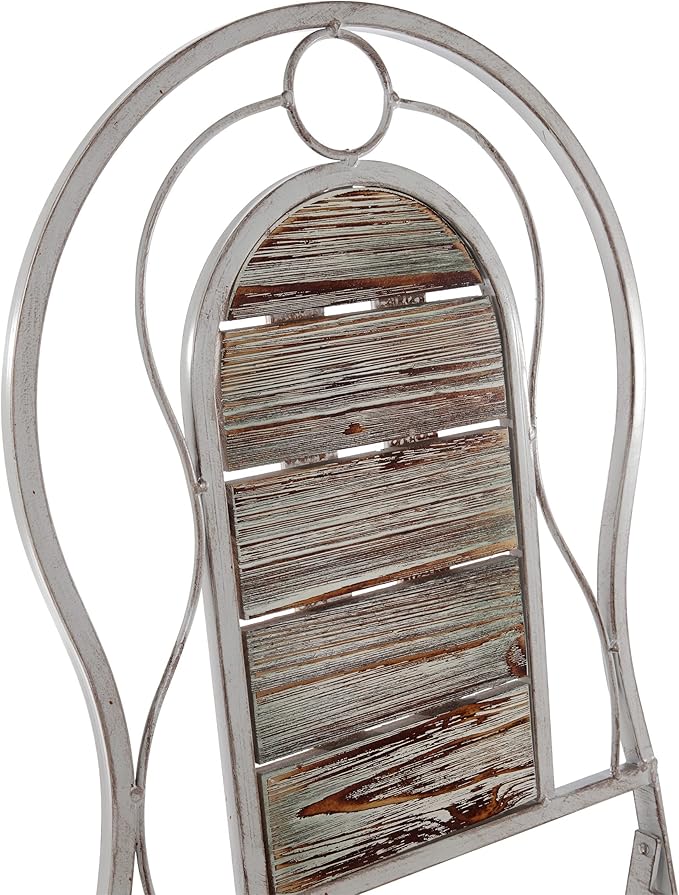 Alpine Corporation Green Weathered Wood Bistro Set, 3-Piece