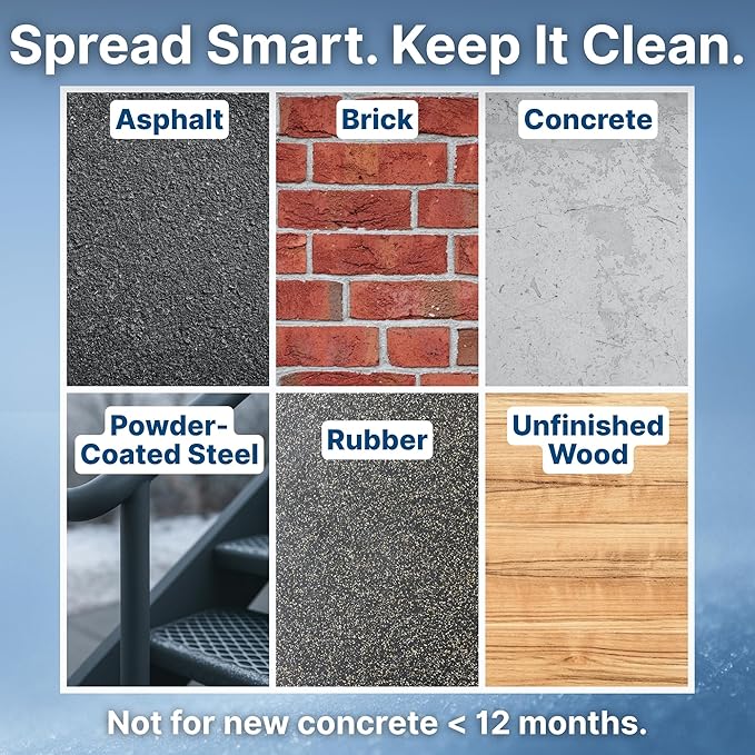 Thawtful Blue Ice & Snow Melt – Snow Melt, Rock Salt, Driveway & Sidewalk Salt for Ice, Blue Granular Rock Salt, Melts to −16°F (−27°C) – Resealable Zip Bag (2 QUARTS - 4.2 lb.)