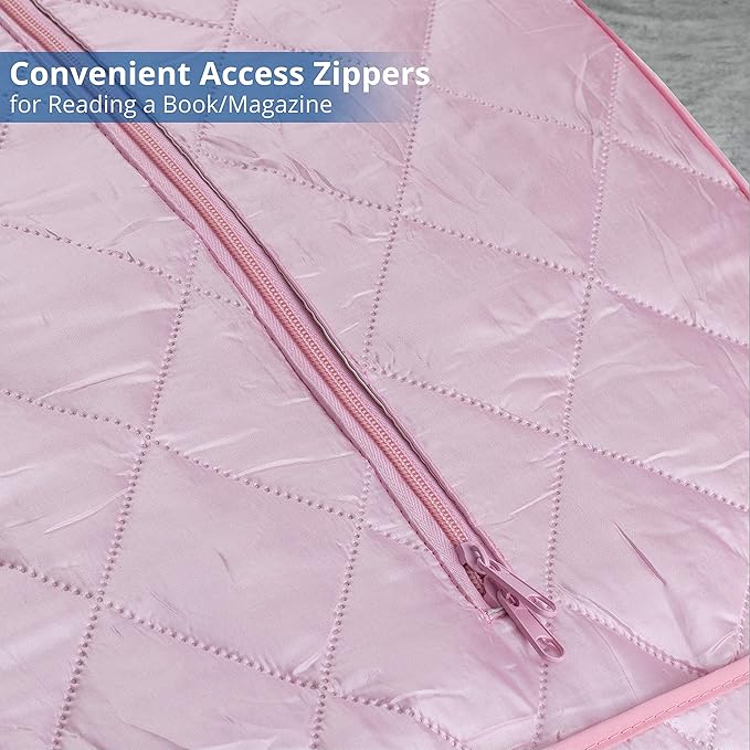 Durasage Oversized Portable Steam Sauna Spa for Home – 800W Steam Generator, 60-Minute Timer, Foldable Chair Included, Spacious Design, 1.5-Year Warranty (Light Pink)