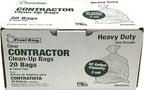 Frost King CB3250 Boxed Heavy Duty Contractor Clean-Up Bags, 32 inch x 50 inch x 3 Mil., 20 Bags, Clear, 1 Count (Pack of 1)