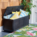 SAFAVIEH Outdoor Collection Elina Black 47-inch Long Cushion Box