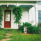 Lulu Home Wooden Insect House with Stake, Hanging & Inserting Two Mount Ways Insect Hotel for Bee, Butterfly, Ladybirds, Beneficial Insect Habitat, Bug Hotel Garden, 19.7 X 3.4 X 5.4 Inch
