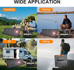 30W 100W 200W 400W Solar Panel,Portable Foldable Solar Panel Kit,Black with Carrying Case (2 * 200W)