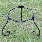 7.5" H Short Multi-Purpose Metal Bird Bath Stand Flower Pot Stand Plant Stand, Suitable for Home Garden Indoor and Outdoor Bird Bath Stands.