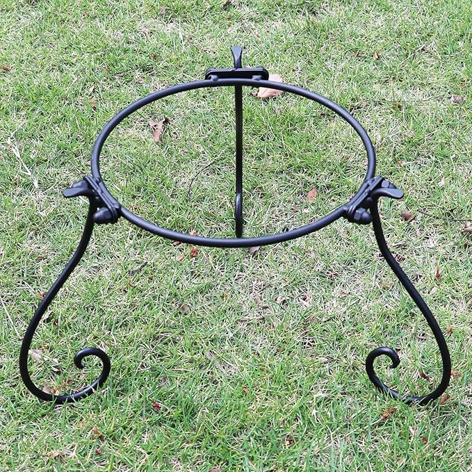 7.5" H Short Multi-Purpose Metal Bird Bath Stand Flower Pot Stand Plant Stand, Suitable for Home Garden Indoor and Outdoor Bird Bath Stands.