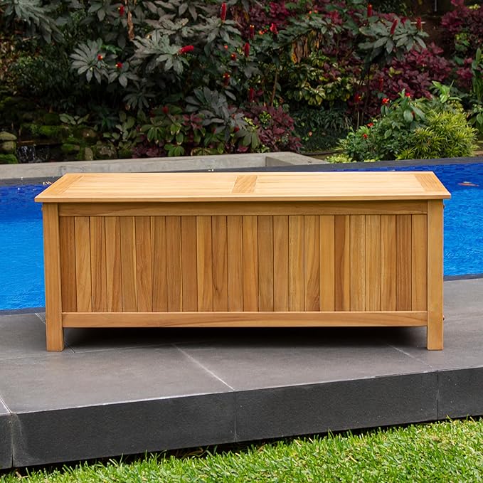 Cambridge Casual AM-370218T Arie Storage Box, Natural Teak